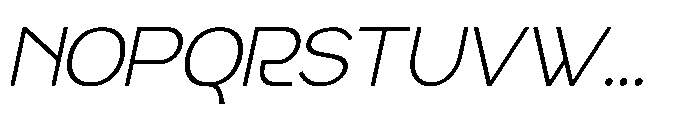 Radets Thin Italic Font UPPERCASE
