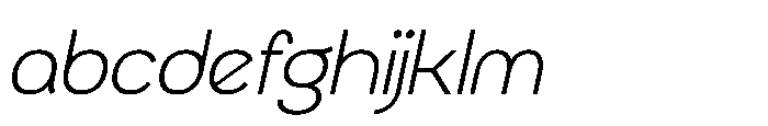 Radets Thin Italic FONT