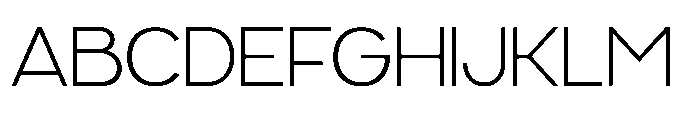 Radets Thin Font UPPERCASE