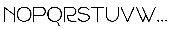 Radets Thin Font UPPERCASE