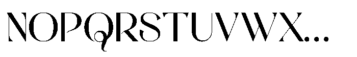 Radeyn Font UPPERCASE