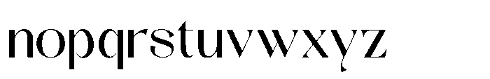 Radeyn Font LOWERCASE