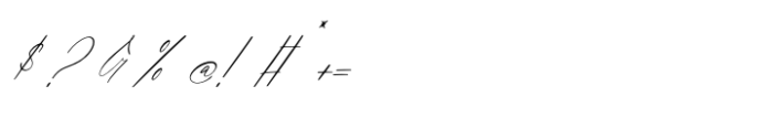 Radiant Majestic Italic Font OTHER CHARS