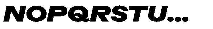 Radianz Black Wide Italic Font UPPERCASE