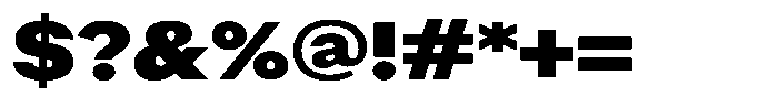 Radianz Black Wide Font OTHER CHARS