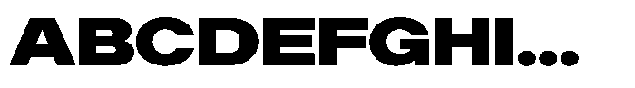 Radianz Black Wide Font UPPERCASE