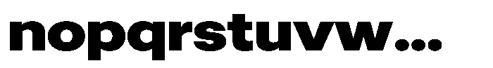 Radianz Black Wide Font LOWERCASE