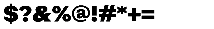 Radianz Black Font OTHER CHARS