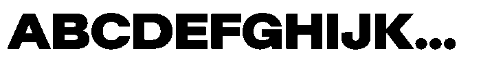 Radianz Black Font UPPERCASE