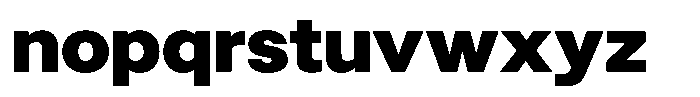 Radianz Black Font LOWERCASE
