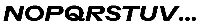 Radianz Bold Wide Italic Font UPPERCASE