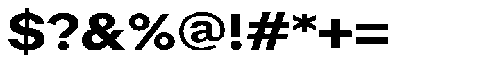 Radianz Bold Wide Font OTHER CHARS