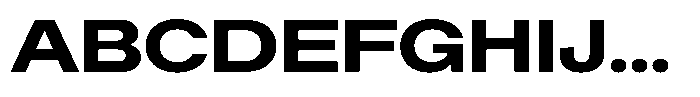 Radianz Bold Wide Font UPPERCASE