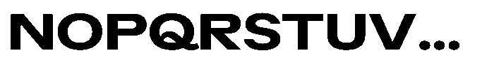 Radianz Bold Wide Font UPPERCASE