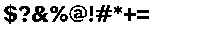Radianz Bold Font OTHER CHARS