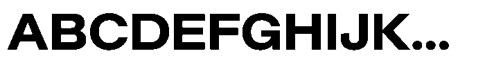 Radianz Bold Font UPPERCASE