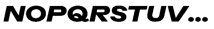 Radianz Extra Bold Wide Italic Font UPPERCASE
