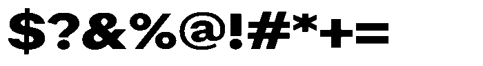 Radianz Extra Bold Wide Font OTHER CHARS