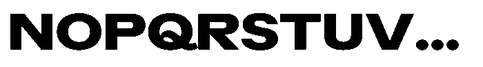 Radianz Extra Bold Wide Font UPPERCASE