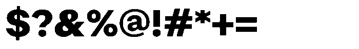 Radianz Extra Bold Font OTHER CHARS