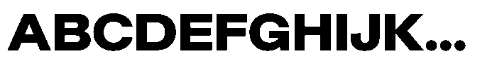 Radianz Extra Bold Font UPPERCASE