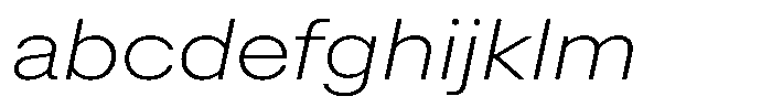 Radianz Extra Light Wide Italic FONT