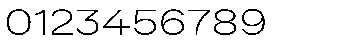 Radianz Extra Light Wide Font OTHER CHARS