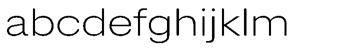 Radianz Extra Light Wide FONT