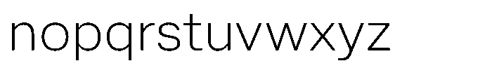 Radianz Extra Light Font LOWERCASE