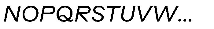 Radianz Italic Font UPPERCASE