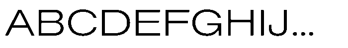 Radianz Light Wide Font UPPERCASE