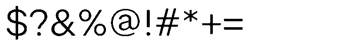 Radianz Light Font OTHER CHARS