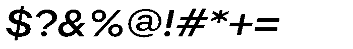 Radianz Medium Wide Italic Font OTHER CHARS