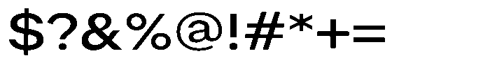Radianz Medium Wide Font OTHER CHARS
