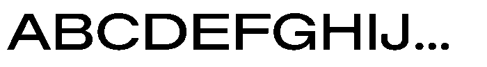 Radianz Medium Wide Font UPPERCASE