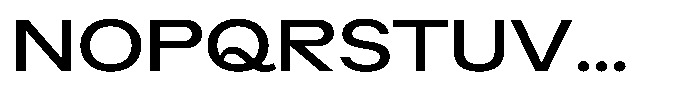 Radianz Medium Wide Font UPPERCASE