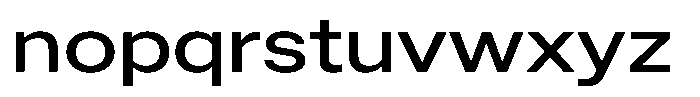 Radianz Medium Wide Font LOWERCASE