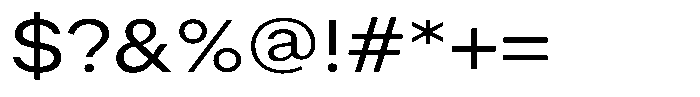 Radianz Regular Wide Font OTHER CHARS