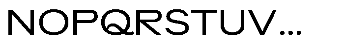 Radianz Regular Wide Font UPPERCASE