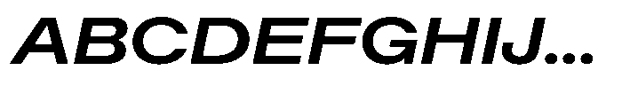 Radianz Semi Bold Wide Italic Font UPPERCASE