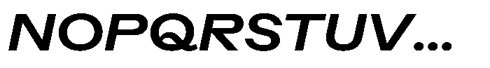 Radianz Semi Bold Wide Italic Font UPPERCASE