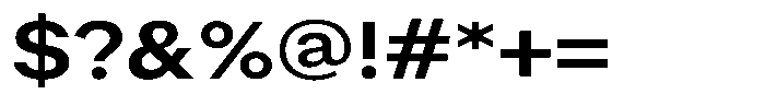 Radianz Semi Bold Wide Font OTHER CHARS