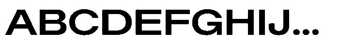 Radianz Semi Bold Wide Font UPPERCASE