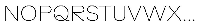 Radianz Thin Font UPPERCASE