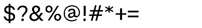 Radianz VF Default Font OTHER CHARS