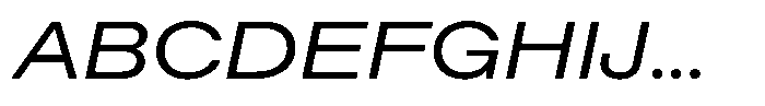 Radianz Wide Italic Font UPPERCASE