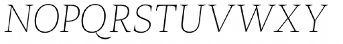 Radiata Thin Italic Font UPPERCASE