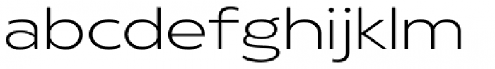 Radiate Sans Light Semi Expanded Font LOWERCASE