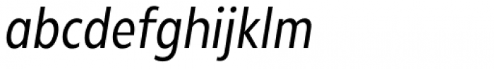 Radiate Sans Regular Condensed italic Font LOWERCASE