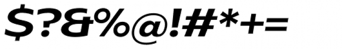 Radiate Sans Semi Bold Semi Expanded Italic Font OTHER CHARS